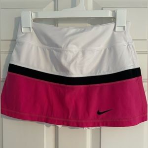 striped nike dry-fit tennis skirt
